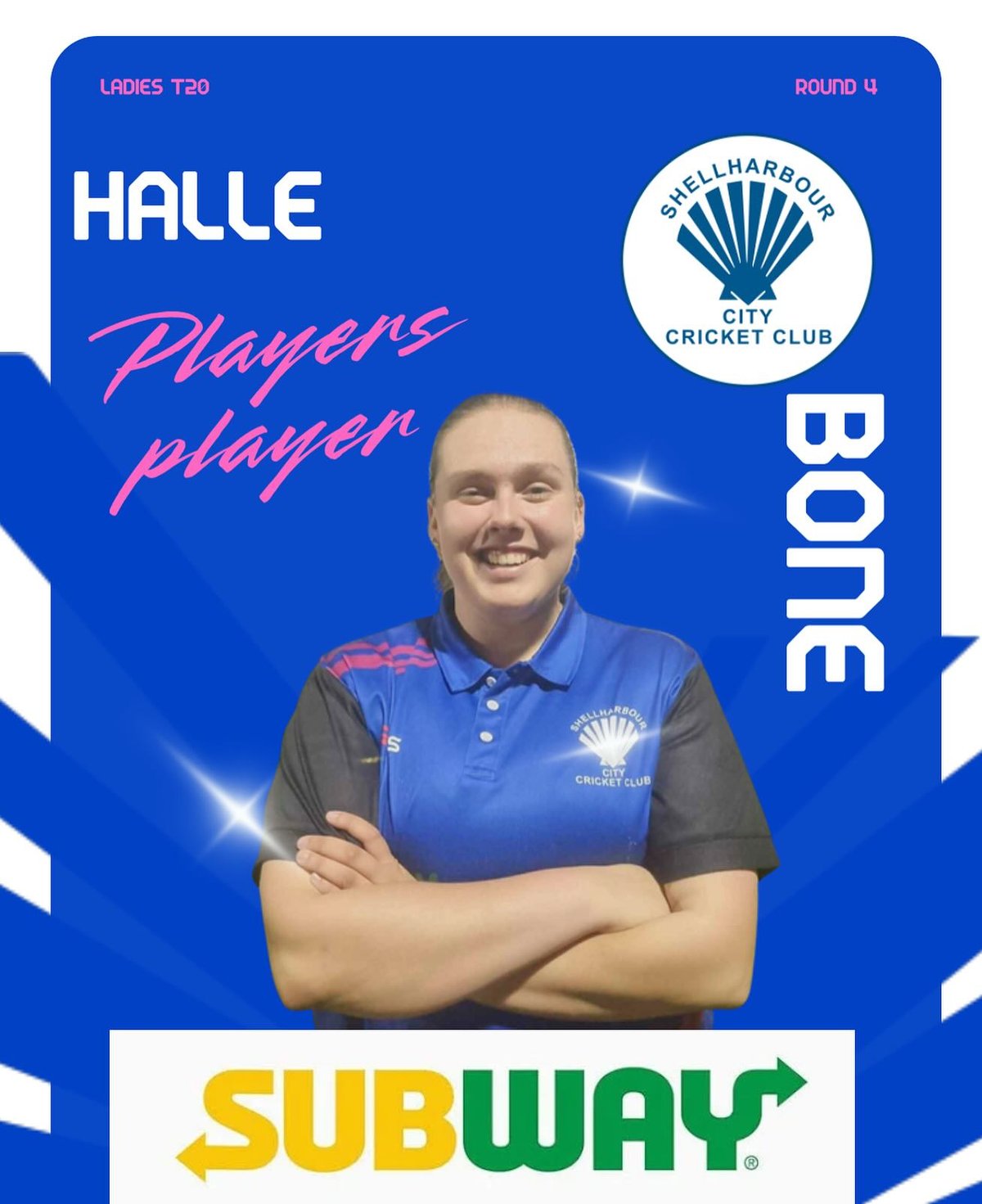 Ladies T20 Players Player- Halle Bone