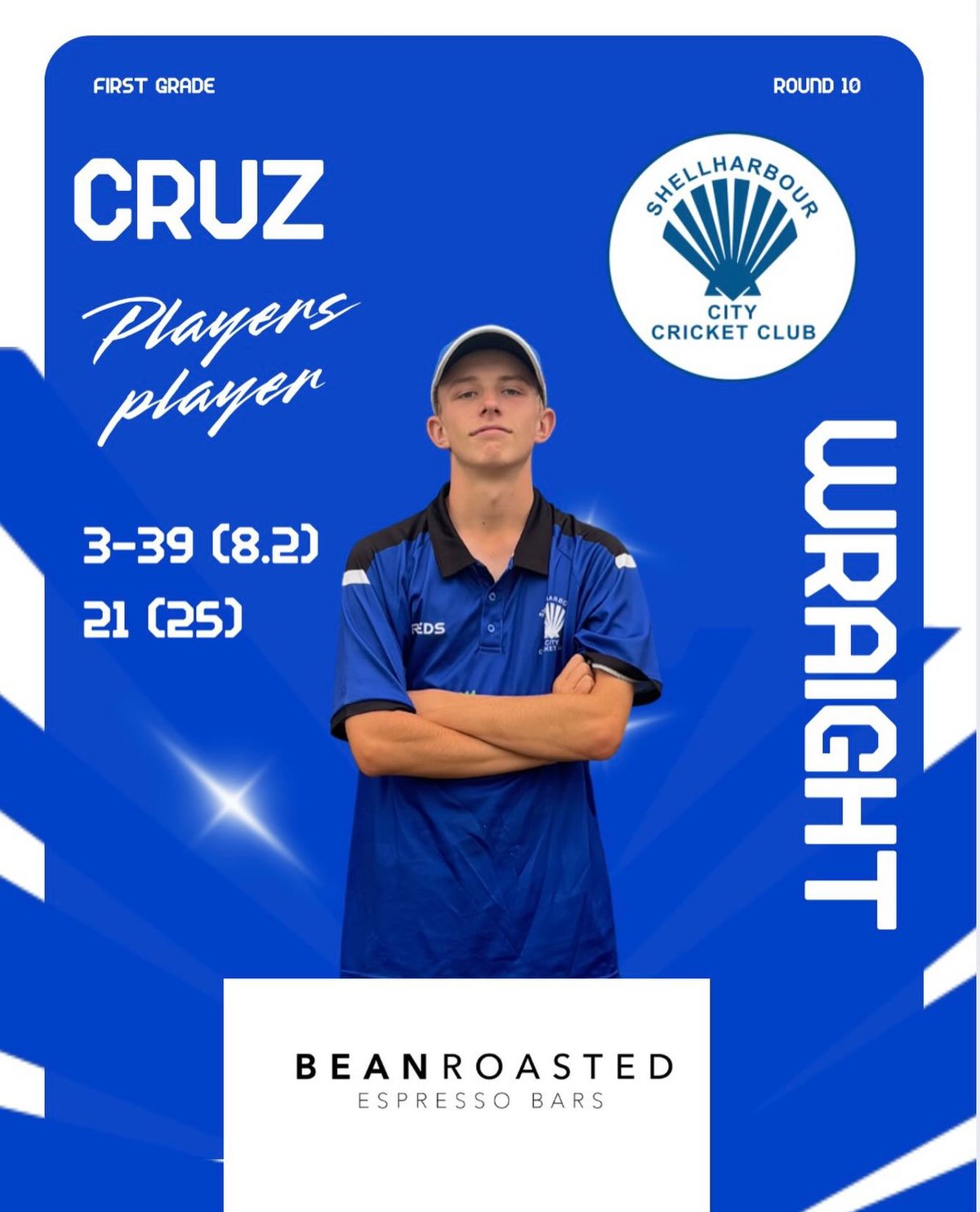 First Grade Players’ Player – Cruz Wraight