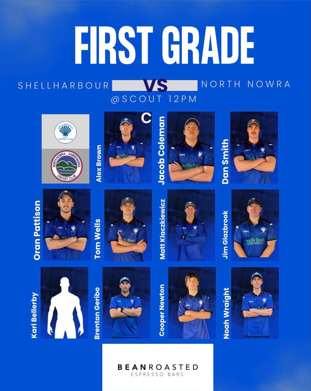 Teams for this tomorrows games!