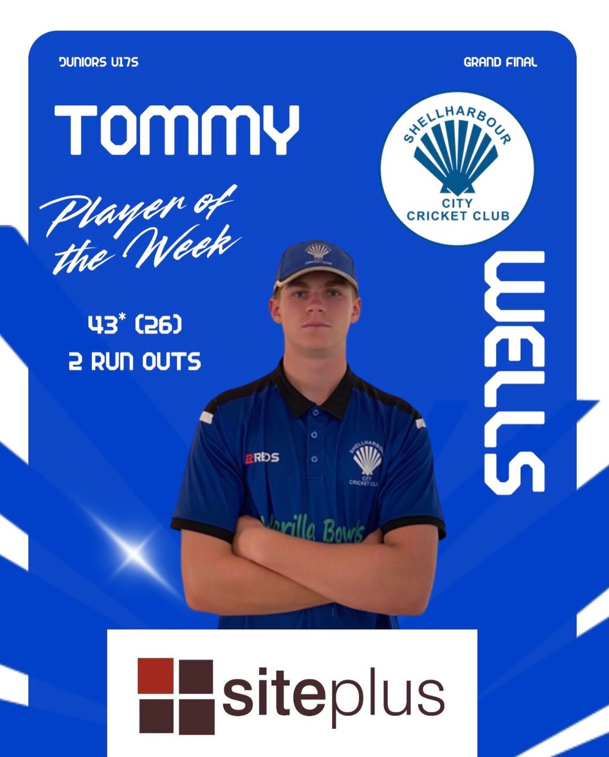 U17s Junior Player of the Week – Tommy Wells